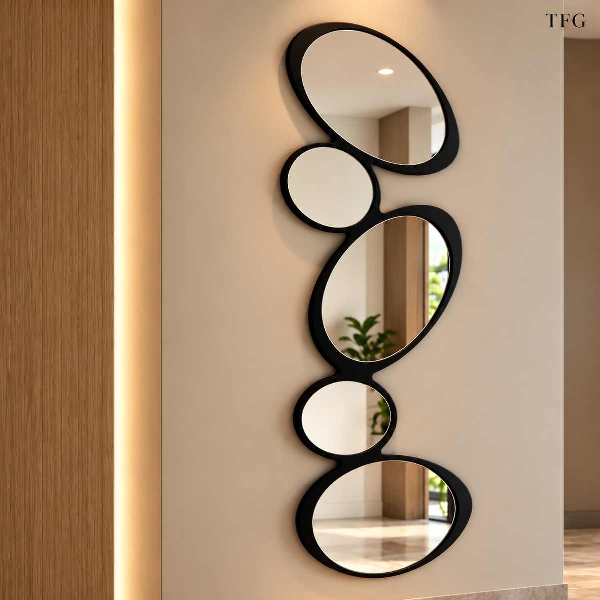 Abstract Style Mirror (Wall hanging)